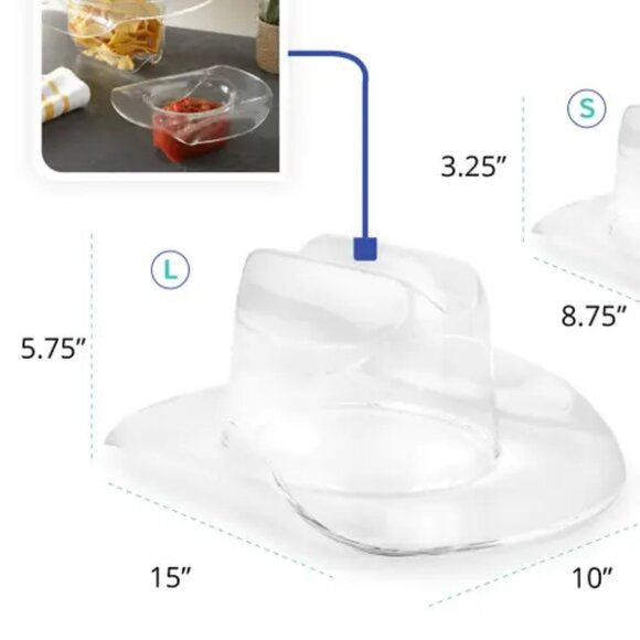 Large Acrylic Cowboy Hat - Picture 3 of 4